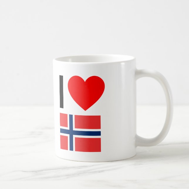 i love norway coffee mug (Right)