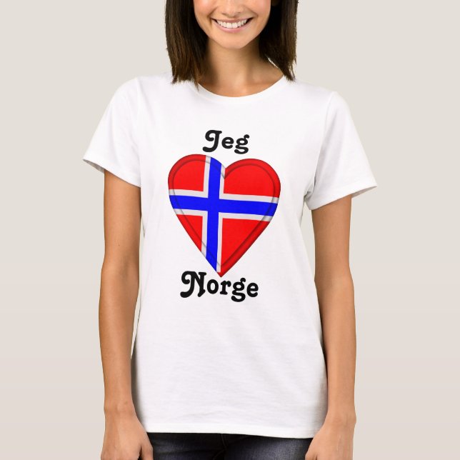 I love Norway - Jeg elsker Norge T-Shirt (Front)