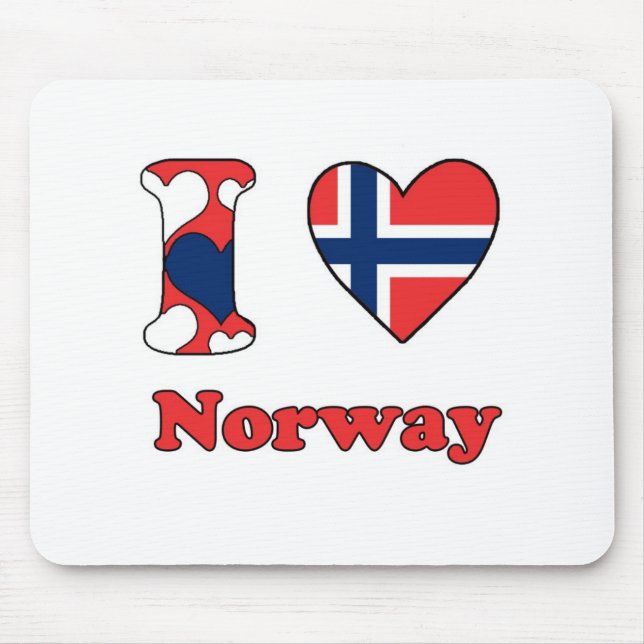 I love Norway Mouse Pad (Front)