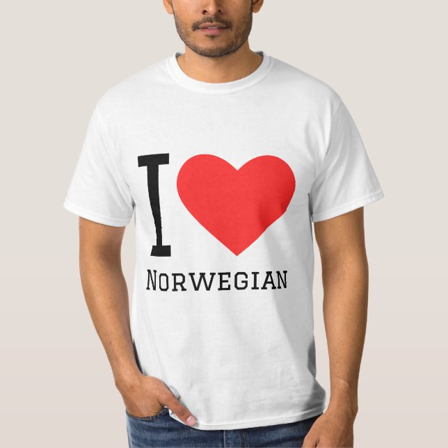 I love Norwegian  T-Shirt (Front)