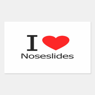I Love Noseslides Rectangular Sticker
