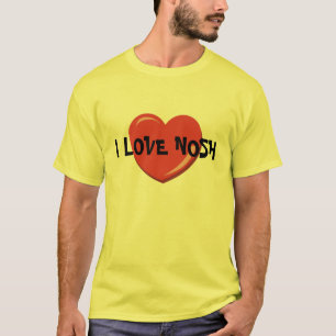 I LOVE NOSH YIDDiSH  EATING T SHIRT
