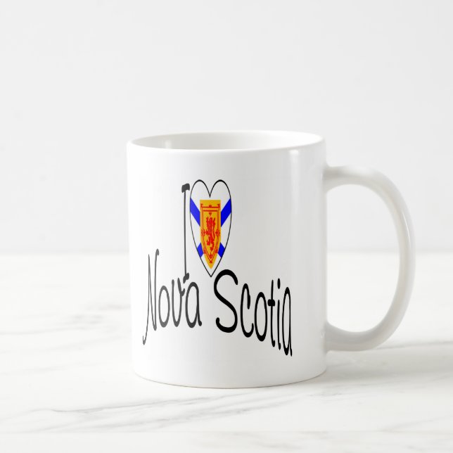 I Love Nova Scotia Coffee Mug (Right)