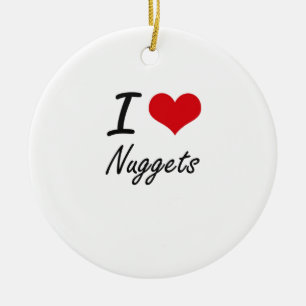 I Love Nuggets Ceramic Tree Decoration