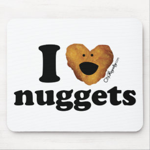 I love nuggets mouse pad