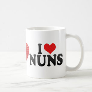 I Love NUNS Coffee Mug