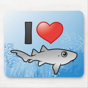 I Love Nurse Sharks Mouse Pad