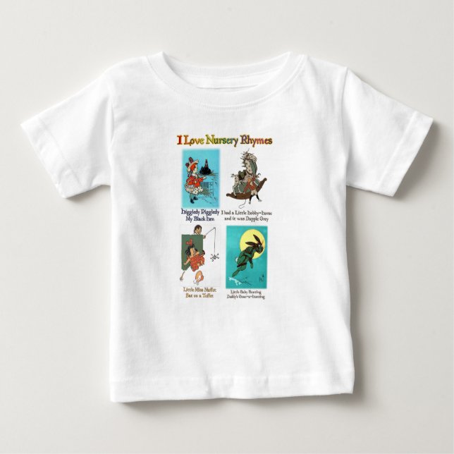 I LOVE NURSERY RHYMES (#4) BABY T-Shirt (Front)