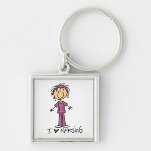 I Love Nursing T-shirts and Gifts Key Ring