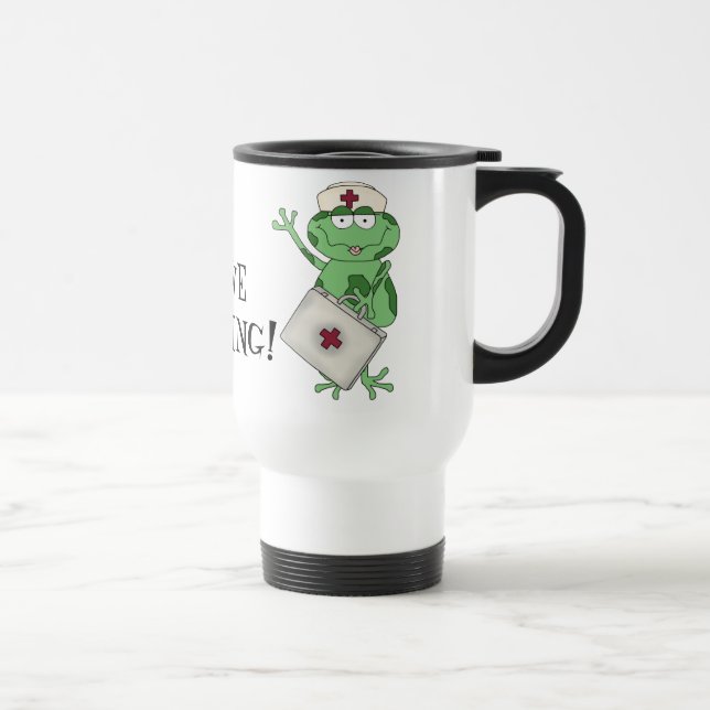 I Love Nursing Travel Mug (Right)