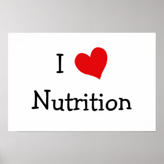 I Love Nutrition Poster