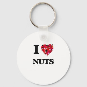 I Love Nuts Key Ring