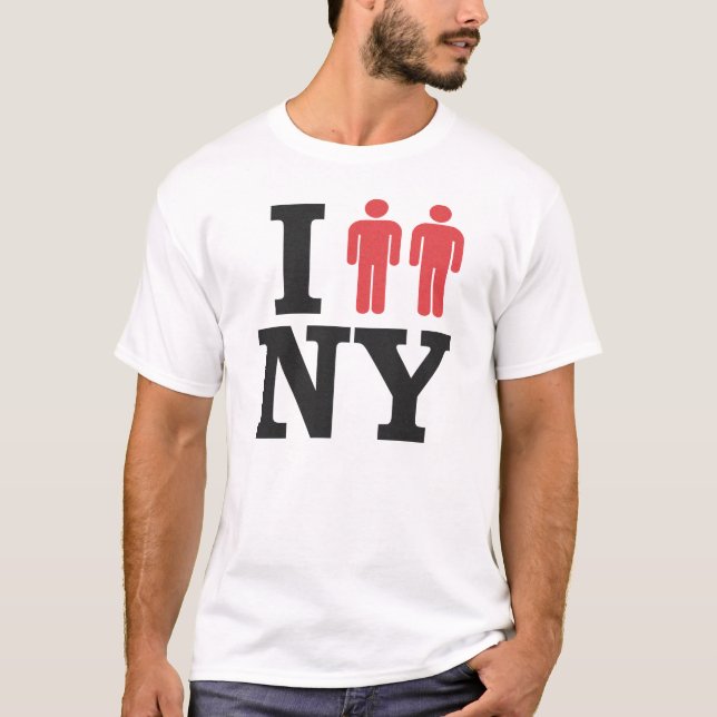 I Love NY Gay Marriage Equality NYC Gay Pride T T-Shirt (Front)