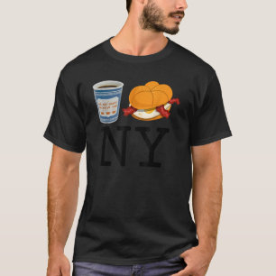 I love NY New York Bacon Egg and Cheese and Coffee T-Shirt