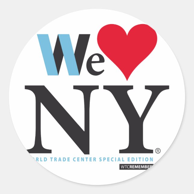 I LOVE NY, WE LOVE NY, DO YOU? CLASSIC ROUND STICKER (Front)