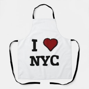 I Love NYC heart Apron