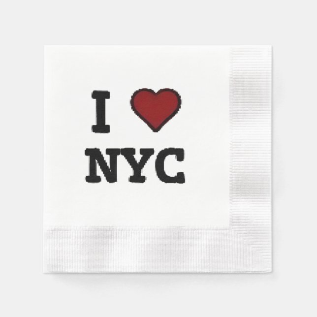 I Love NYC heart Napkin (Front)