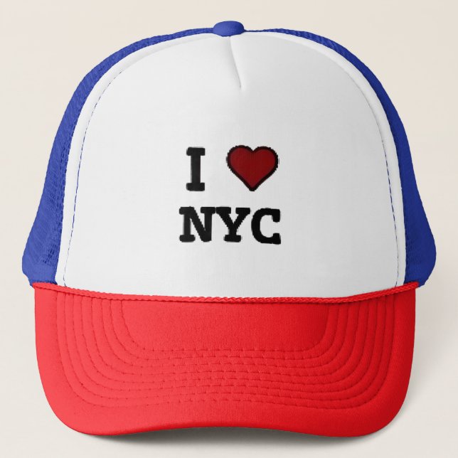 I Love NYC heart Trucker Hat (Front)