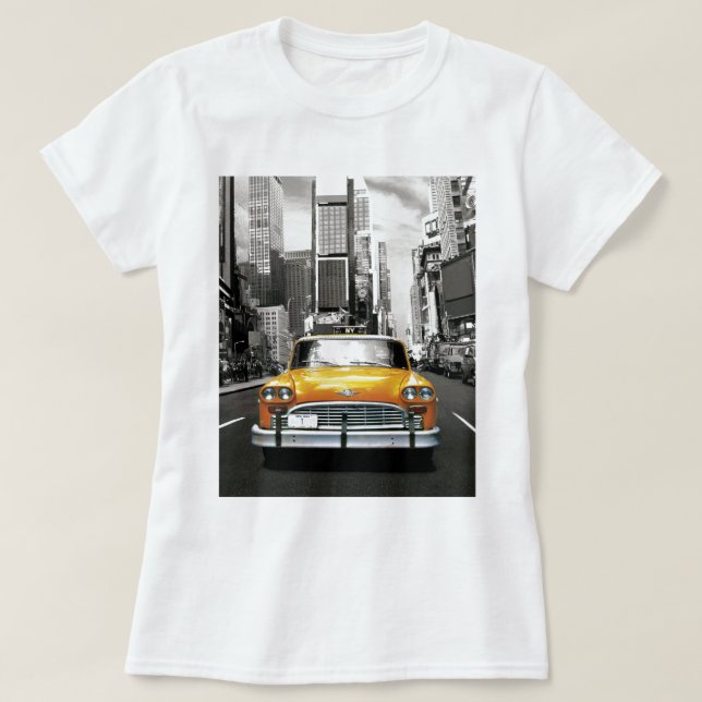 I Love NYC - New York Taxi T-Shirt (Design Front)