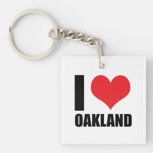 I love Oakland Key Ring