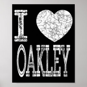 I Love Oakley Valentine Boyfriend Son Boy Heart Hu Poster
