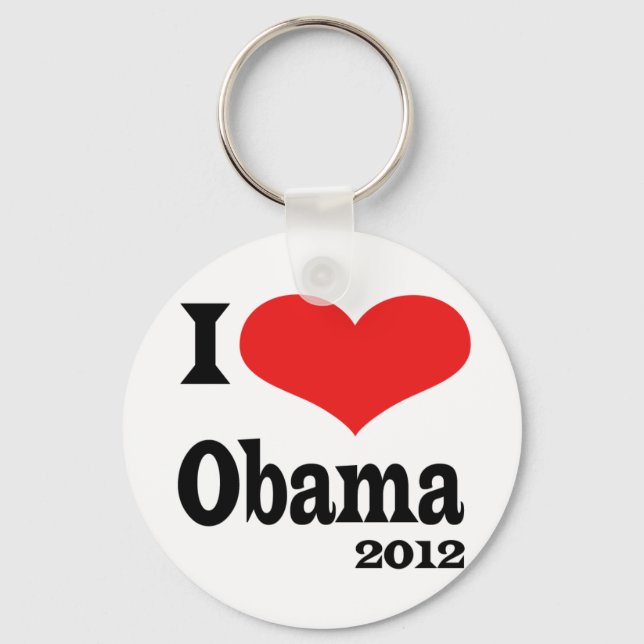 I Love Obama4x4 Key Ring (Front)
