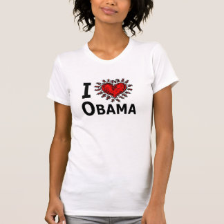 I LOVE OBAMA 2012 T-SHIRT