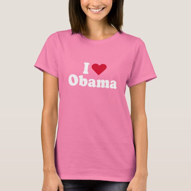 I Love Obama T-shirt (Front)