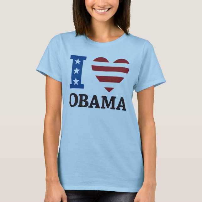 I Love Obama T-shirt (Front)