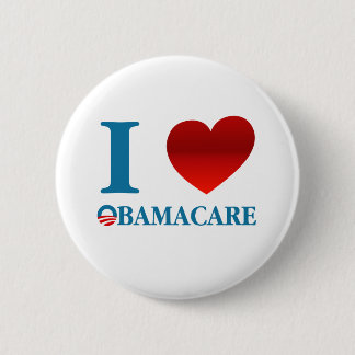 I Love Obamacare 6 Cm Round Badge