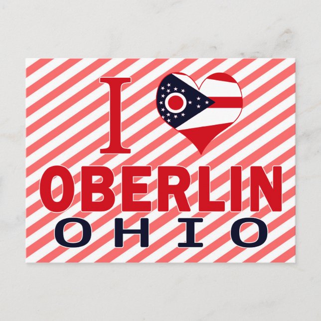 I love Oberlin, Ohio Postcard (Front)