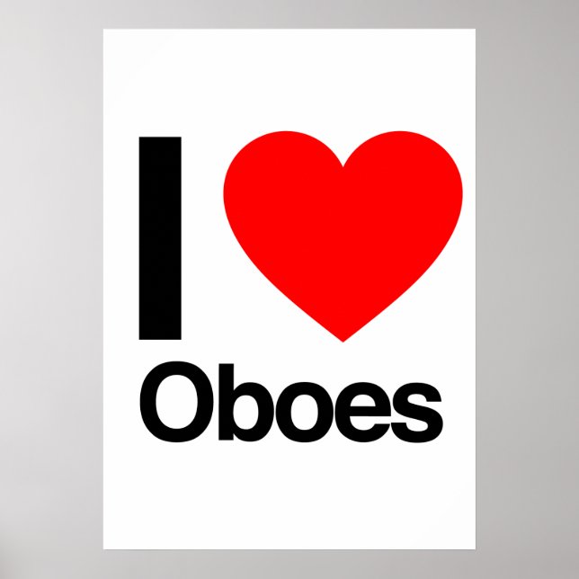 i love oboes poster (Front)