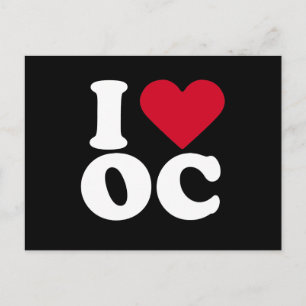 I LOVE OC POSTCARD