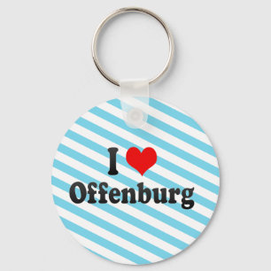 I Love Offenburg, Germany Key Ring