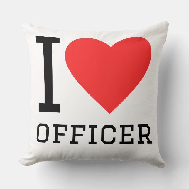I love officer cushion (Front)