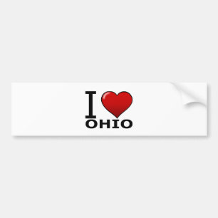 I LOVE OHIO BUMPER STICKER