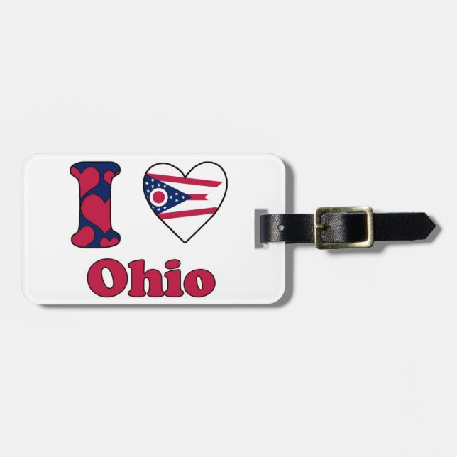 I love Ohio Luggage Tag (Front Horizontal)