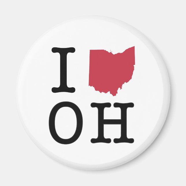 I Love Ohio Magnet (Front)