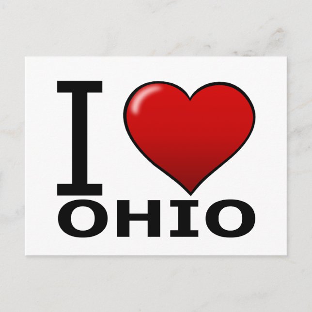 I LOVE OHIO POSTCARD (Front)