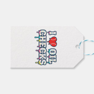 I Love Oil Checks Funny Auto Mechanic Car Men Wome Gift Tags