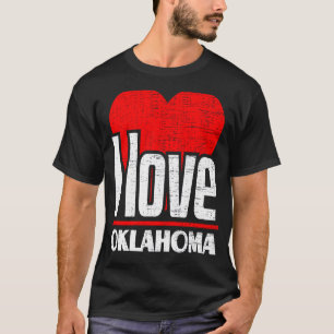 I Love Oklahoma Best Home State  I Heart Oklahoma T-Shirt