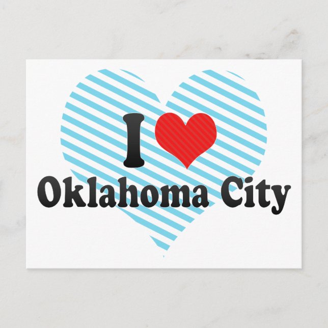 I Love Oklahoma City Postcard (Front)
