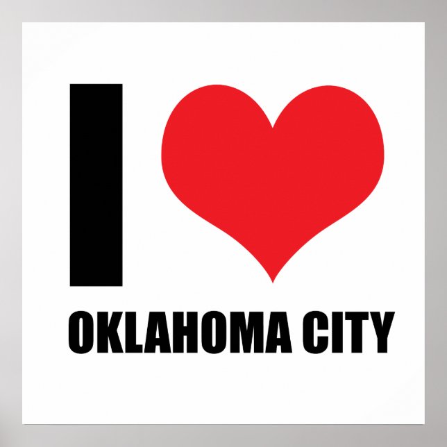 I love Oklahoma city Poster (Front)