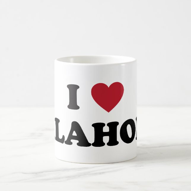 I Love Oklahoma Coffee Mug (Center)