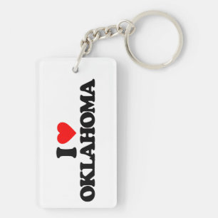 I LOVE OKLAHOMA KEY RING