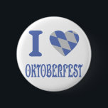 I love oktoberfest 6 cm round badge<br><div class="desc">I love oktoberfest</div>