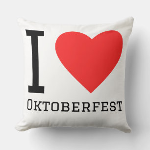 i love Oktoberfest  Cushion