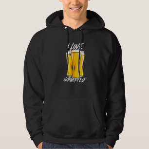 I Love Oktoberfest German Beer Drinking Festival Hoodie