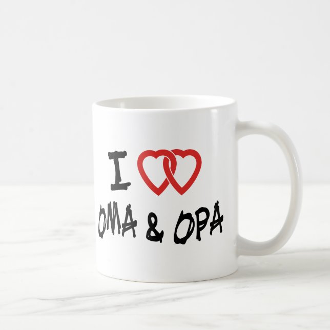 I Love Oma & Opa Coffee Mug (Right)
