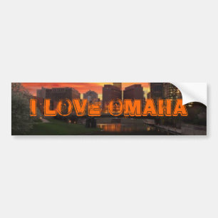 I Love Omaha Bumper Sticker
